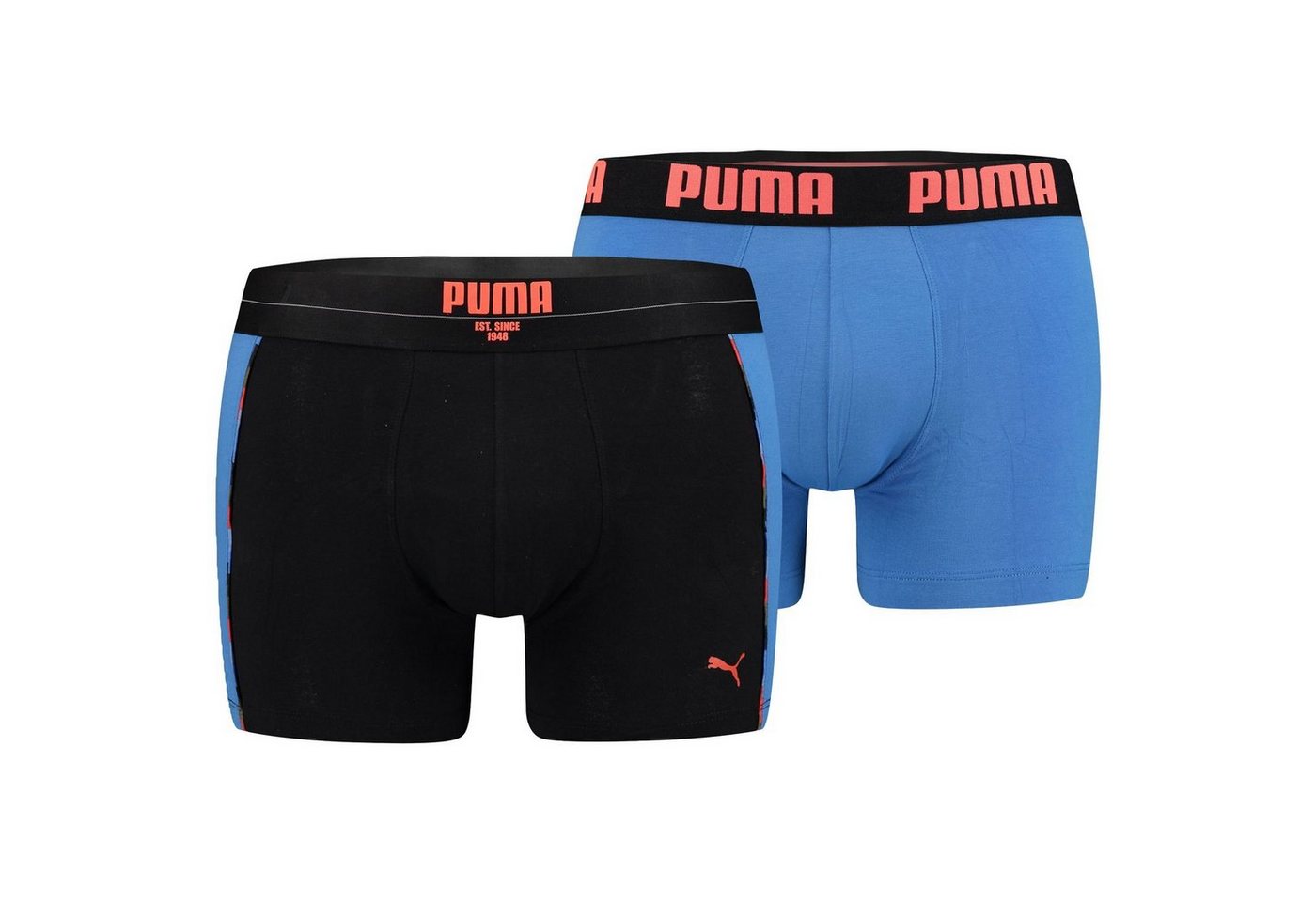 PUMA BODYWEAR Boxershorts Statement Boxer (2-St., Mehrpack) ohne Eingriff, Logo-Bund im 2er Pack von PUMA BODYWEAR