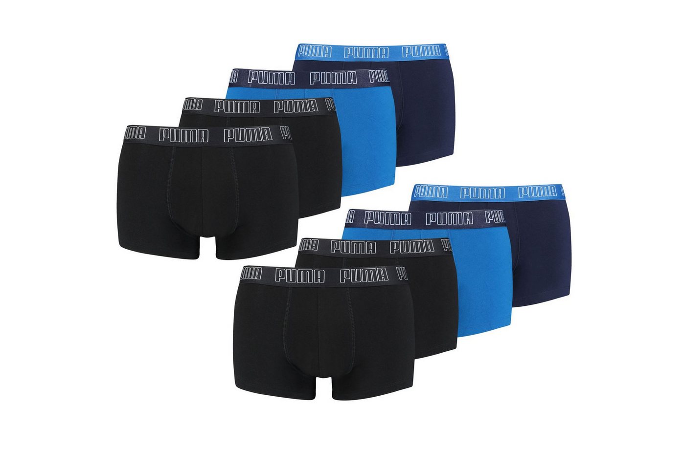 PUMA BODYWEAR Boxershorts Trunk - Everyday (4-St., Set) ohne Eingriff, Logobund im 8er Pack von PUMA BODYWEAR