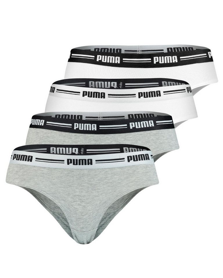 PUMA BODYWEAR Slip Soft Cotton Modal (4-St., Set) Webgummibund. Logo, 4er Pack von PUMA BODYWEAR