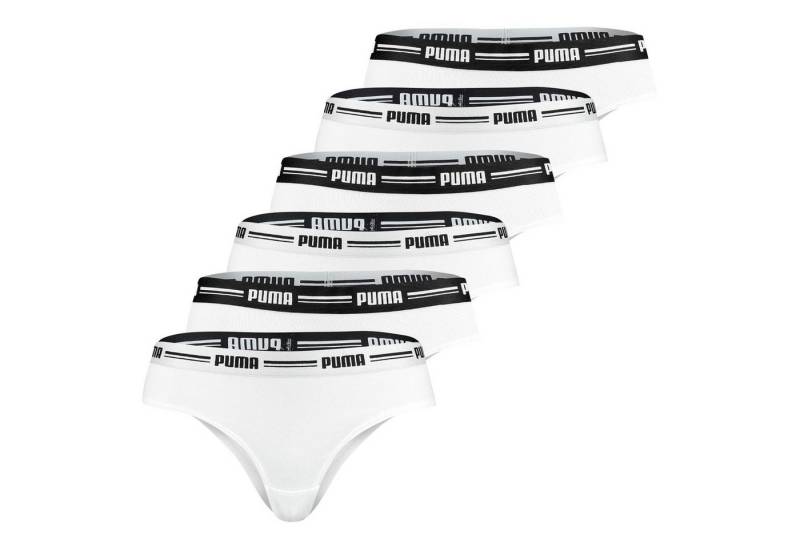 PUMA BODYWEAR Slip Soft Cotton Modal (6-St., Set) Webgummibund, Logo, 6er Pack von PUMA BODYWEAR