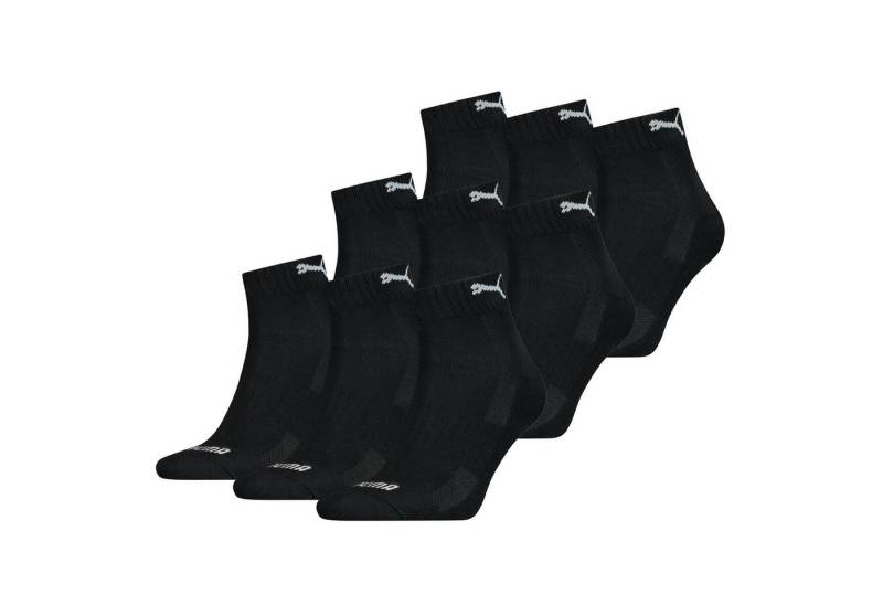 PUMA BODYWEAR Socken Quarter - Cushioned (Set, 9-Paar) Mittelfußstütze für bessere Passform und Stabilität von PUMA BODYWEAR