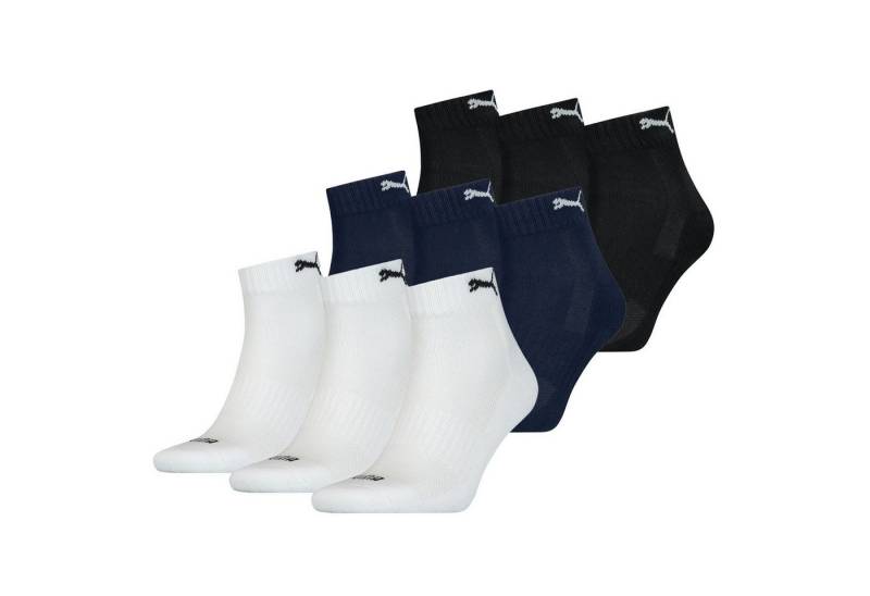 PUMA BODYWEAR Socken Quarter - Cushioned (Set, 9-Paar) Mittelfußstütze für bessere Passform und Stabilität von PUMA BODYWEAR