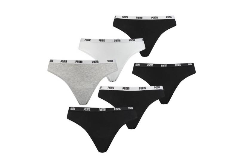 PUMA BODYWEAR String Comfort Cotton Stretch (6-St., Set) Webgummibund, Logo von PUMA BODYWEAR