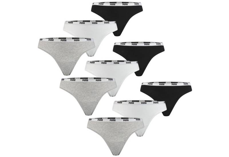 PUMA BODYWEAR String String (Set, 9-St., 9er Pack) Logobund, Mid-Rise von PUMA BODYWEAR