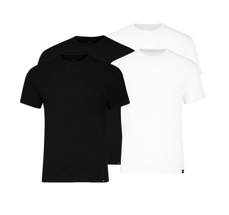 PUMA BODYWEAR Unterhemd Puma Elements T Shirt Rundhals Unterhemd für Herren im 4er Pack von PUMA BODYWEAR