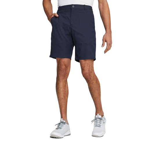 PUMA Herren Händler Short 8 Golfshorts, Marineblauer Blazer, 42W x 8L von PUMA