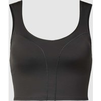 PUMA PERFORMANCE Crop Top mit Ziernähten Modell 'EVERSCULPT' in Black, Größe L von PUMA PERFORMANCE