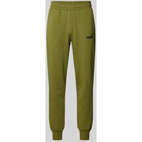 PUMA PERFORMANCE Regular Fit Sweatpants mit Label-Print in Oliv, Größe L von PUMA PERFORMANCE