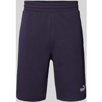 PUMA PERFORMANCE Regular Fit Sweatshorts mit Label-Stitching Modell 'ESS No. 1' in Dunkelblau, Größe XXL von PUMA PERFORMANCE