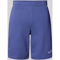 PUMA PERFORMANCE Regular Fit Sweatshorts mit Label-Stitching in Royal, Größe L von PUMA PERFORMANCE