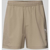 PUMA PERFORMANCE Shorts mit Label-Stitching in Khaki, Größe XXL von PUMA PERFORMANCE