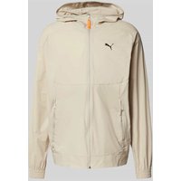 PUMA PERFORMANCE Softshell-Jacke mit Logo-Print Modell 'PUMATECH' in Beige, Größe M von PUMA PERFORMANCE
