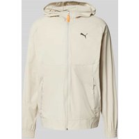 PUMA PERFORMANCE Softshell-Jacke mit Logo-Print Modell 'PUMATECH' in Beige, Größe XXL von PUMA PERFORMANCE