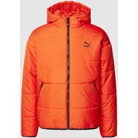 PUMA PERFORMANCE Steppjacke mit Label-Print Modell 'Classics' in Orange, Größe XXL von PUMA PERFORMANCE