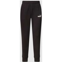 PUMA PERFORMANCE Sweatpants mit Label-Print in Black, Größe L von PUMA PERFORMANCE