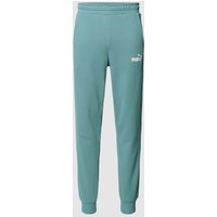 PUMA PERFORMANCE Sweatpants mit Label-Print in Bleu, Größe XL von PUMA PERFORMANCE