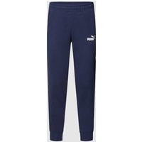 PUMA PERFORMANCE Sweatpants mit Label-Print in Dunkelblau, Größe M von PUMA PERFORMANCE