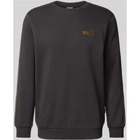 PUMA PERFORMANCE Sweatshirt mit Label-Print in Black, Größe M von PUMA PERFORMANCE