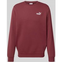 PUMA PERFORMANCE Sweatshirt mit Label-Stitching in Bordeaux, Größe XXL von PUMA PERFORMANCE