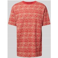 PUMA PERFORMANCE T-Shirt mit Allover-Muster in Rot, Größe XL von PUMA PERFORMANCE