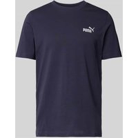 PUMA PERFORMANCE T-Shirt mit Label-Stitching in Dunkelblau, Größe XXL von PUMA PERFORMANCE