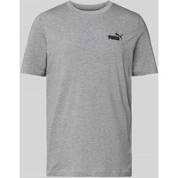 PUMA PERFORMANCE T-Shirt mit Label-Stitching in Mittelgrau Melange, Größe XXL von PUMA PERFORMANCE