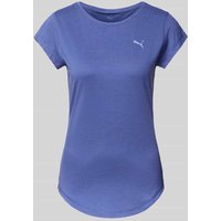PUMA PERFORMANCE T-Shirt mit Logo-Print Modell 'Cloudspun Heather' in Rauchblau, Größe XS von PUMA PERFORMANCE
