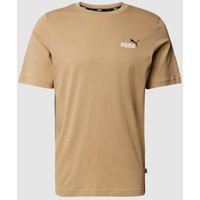 PUMA PERFORMANCE T-Shirt mit Logo-Print in Beige, Größe XL von PUMA PERFORMANCE