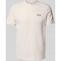 PUMA PERFORMANCE T-Shirt mit Strukturmuster Modell 'ESS ELEVATED' in Offwhite, Größe XXL von PUMA PERFORMANCE