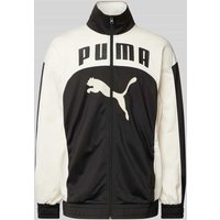 PUMA PERFORMANCE Trainingsjacke mit Label-Print Modell 'FUTURE.PUMA.ARCHIVE' in Black, Größe XXL von PUMA PERFORMANCE