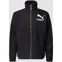PUMA PERFORMANCE Trainingsjacke mit Label-Stitching Modell 'Fandom' in Black, Größe L von PUMA PERFORMANCE