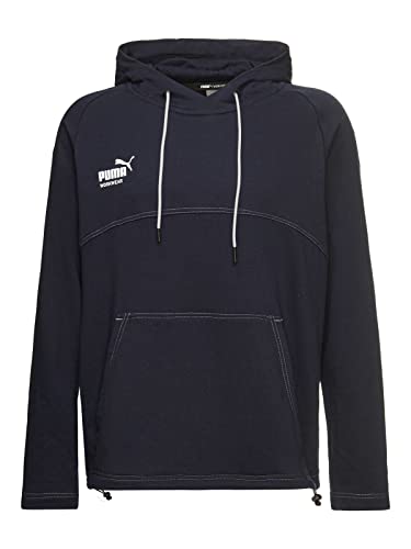 PUMA Workwear Kapuzenpullover - Hoodie mit Kapuze und regulierbarem Kordelzug - Marine - Gr. M von PUMA