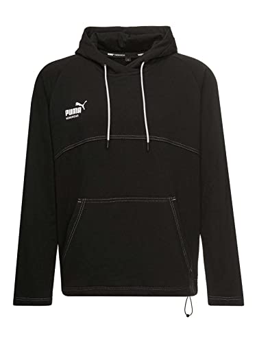 PUMA Workwear Kapuzenpullover - Hoodie mit Kapuze und regulierbarem Kordelzug - Schwarz - Gr. M von PUMA