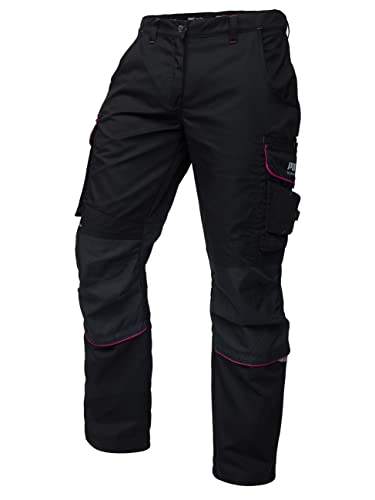 PUMA Work WEAR Premium Damen Arbeitshose mit vielen Taschen und extra verstärktem Nylon Gewebe - Pink - Gr. 46 von PUMA