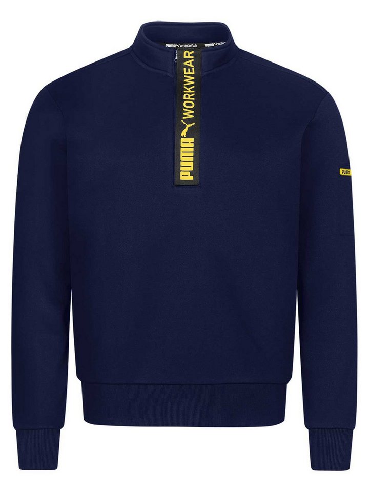 PUMA Workwear Sweatshirt ADVANCED Kollektion Pullover mit Reißverschluss mit Utility Fach Robustes und atmungsaktives Gewebe - Für Handwerk und Logistik von PUMA Workwear