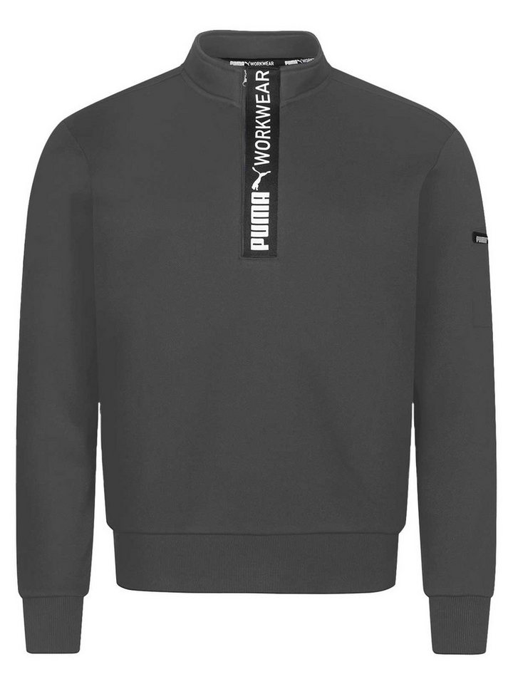 PUMA Workwear Sweatshirt ADVANCED Kollektion Pullover mit Reißverschluss mit Utility Fach Robustes und atmungsaktives Gewebe - Für Handwerk und Logistik von PUMA Workwear