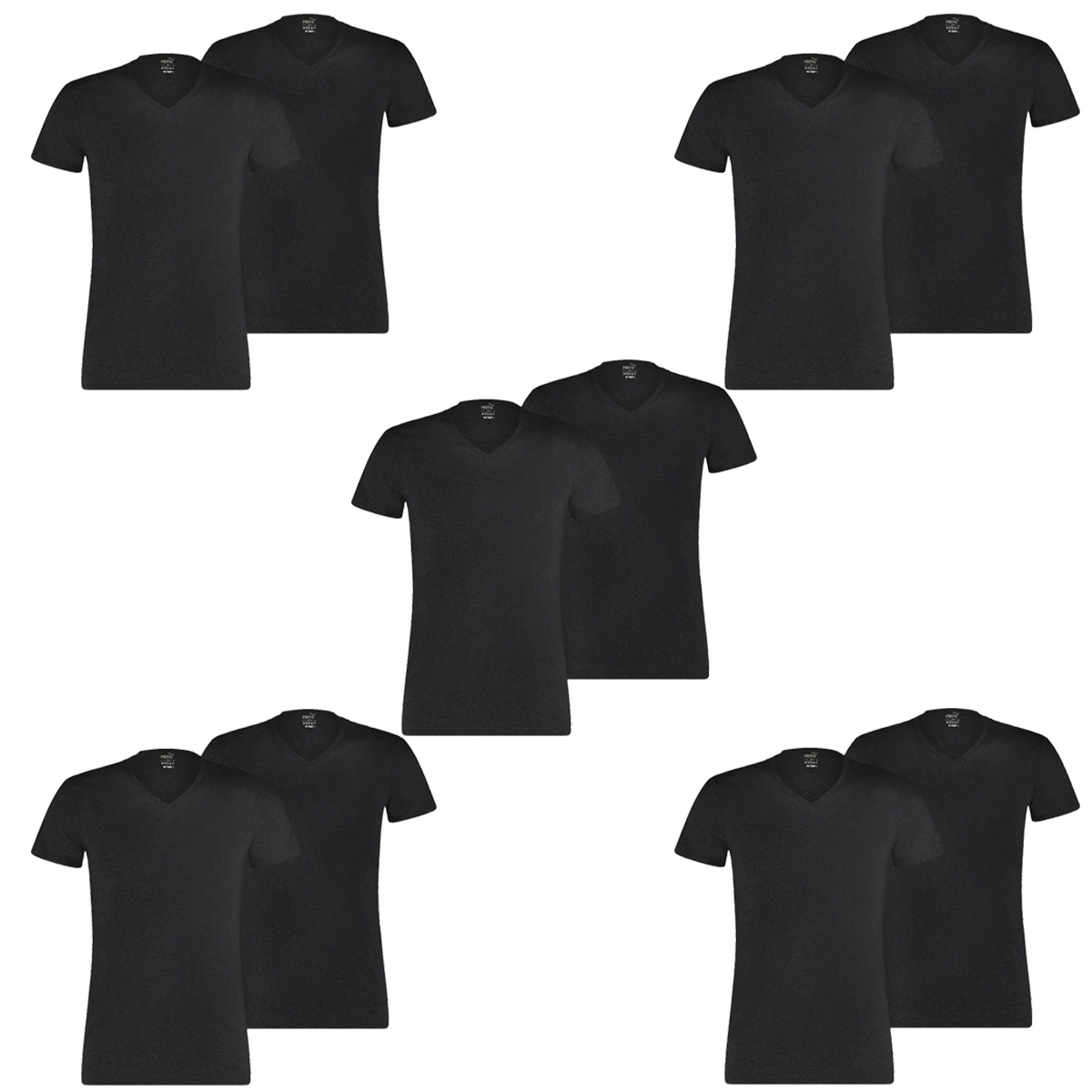 10 er Pack Puma Basic V Neck T-Shirt Men Herren Unterhemd V-Ausschnitt von Puma