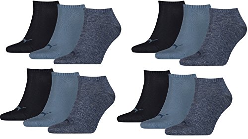 12 Paar PUMA Sneakersocken im Vorteilspack (Denim Blue, 12 Paar 35/38) von PUMA