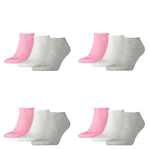 12 Paar PUMA Sneakersocken im Vorteilspack (Prism Pink, 12 Paar 35/38) von PUMA