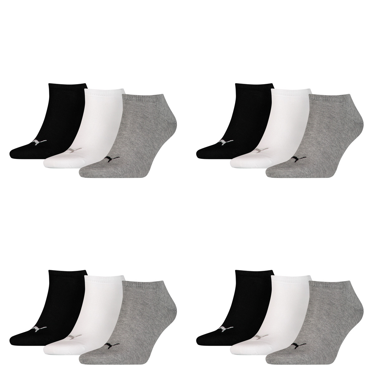 12 Paar Puma Sneaker Invisible Socken Gr. 35 - 49 Unisex für Damen Herren Füßlin... von Puma