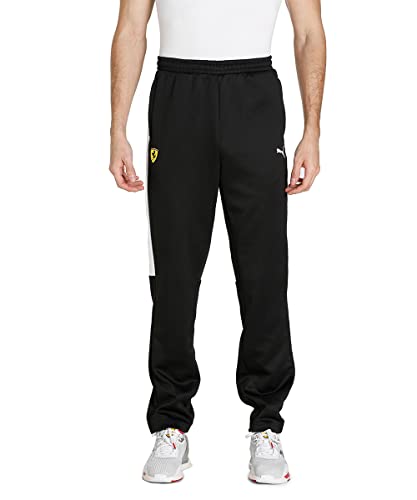 2022 PUMA FERRARI RACE T7 TRACK PANTS - Black - Mens (L) Waist 33 Inches von PUMA