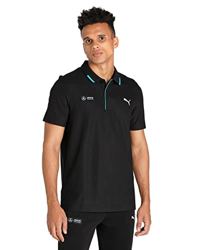 2022 Puma Mercedes-AMG Petronas Basic Polo - Black - Mens (M) Chest 93-97cm von PUMA