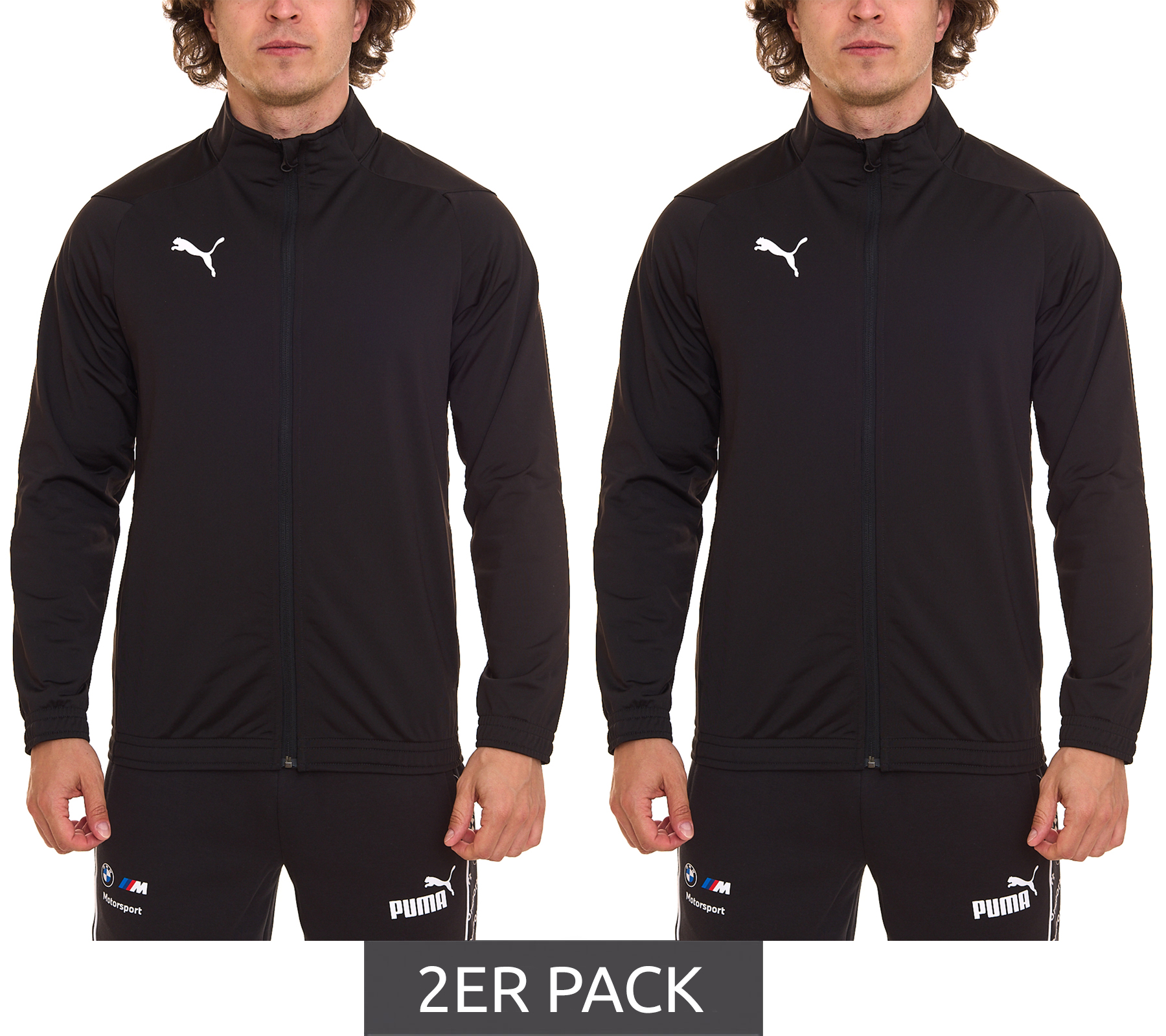 2er Pack PUMA Liga Sideline Poly Jacket Herren Sportjacke mit dryCELL Trainings-Jacke 655946 03 Schwarz von PUMA