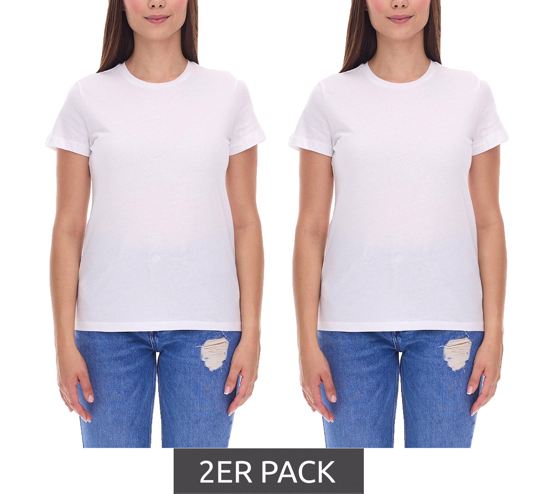 2er Sparpack PUMA Damen T-Shirt nachhaltiges Baumwoll-Shirt schlichtes Sport-Shirt Fitness-Shirt 678257 01 Weiß 2er Sparpack PUMA Damen T-Shirt nachhaltiges Baumwoll-Shirt schlichtes Sport-Shirt Fitness-Shirt 678257 01 Weiß von PUMA