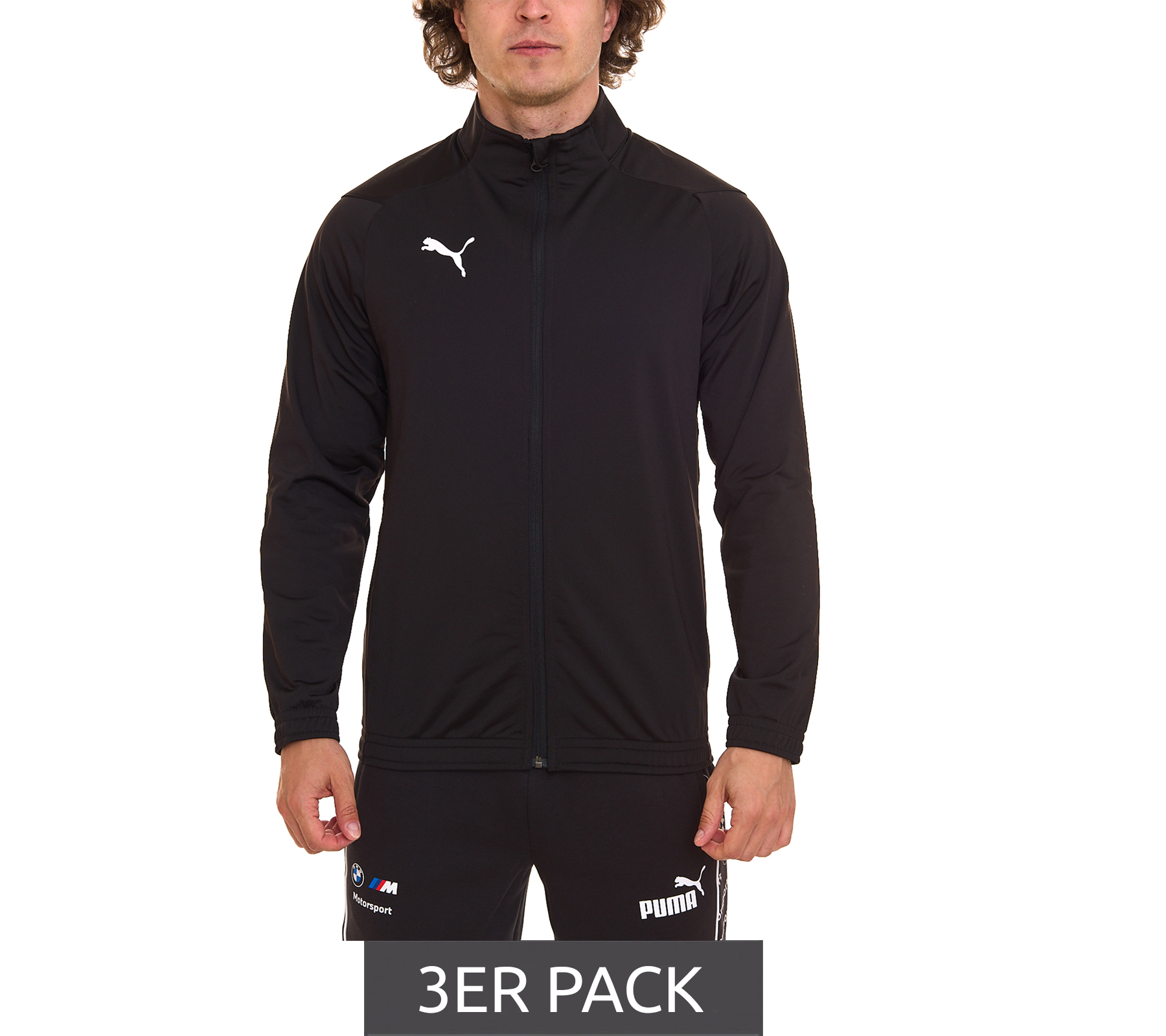 3er Pack PUMA Liga Sideline Poly Jacket Herren Sportjacke mit dryCELL Trainings-Jacke 655946 03 Schwarz von PUMA