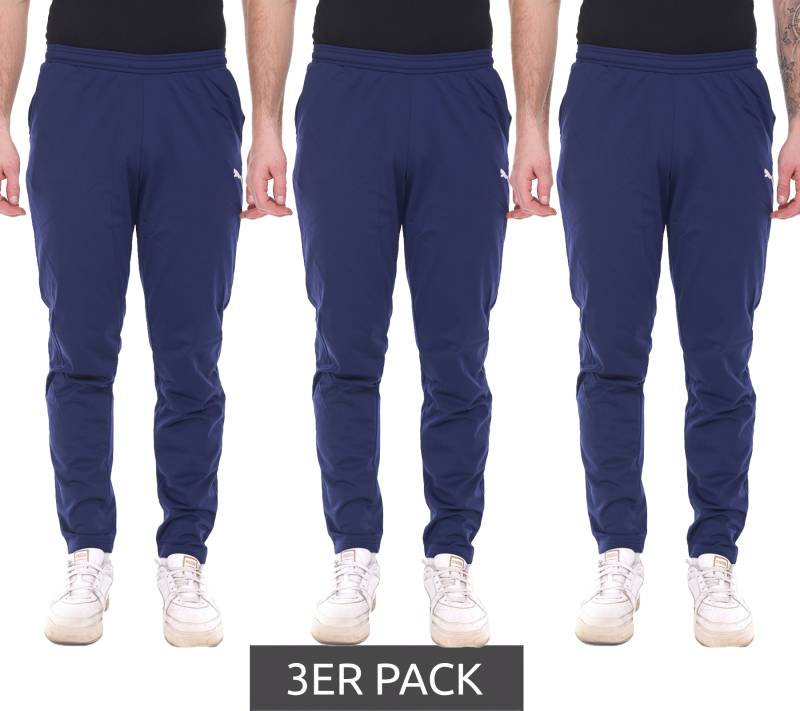 3er Sparpack PUMA LIGA Training Pant Core Herren Trainings-Hose Jogginghose Fußball-Pants 655770 06 Blau von PUMA