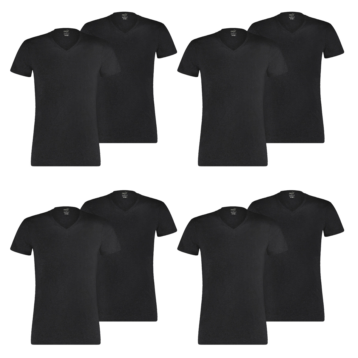 8 er Pack Puma Basic V Neck T-Shirt Men Herren Unterhemd V-Ausschnitt von Puma