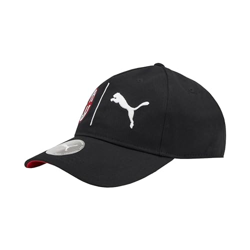 AC Milan Unisex Fan BB Baseball Cap, Black for All Time Red, One Size von AC Milan