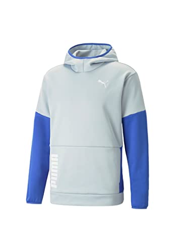 PUMA Train All Day PwrFleece Hoody Herren Sweatshirt Kapuzenpullover 522340 80 grau, Bekleidungsgröße:L von PUMA