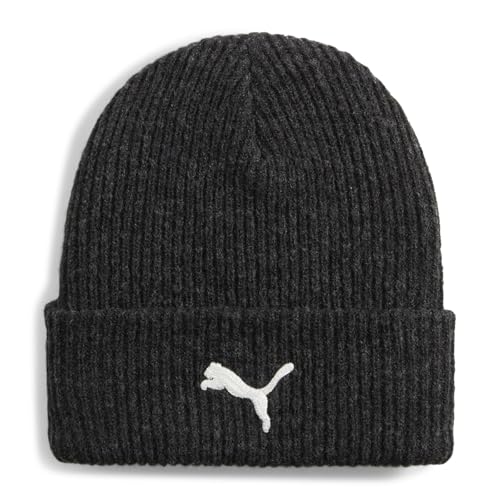 Classics Elevated Herren Grau Casual Style Beanie 02549501, grey melé, Einheitsgr��e von PUMA